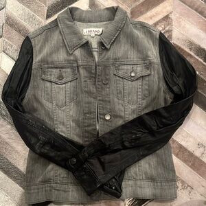 J brand denim/leather jacket